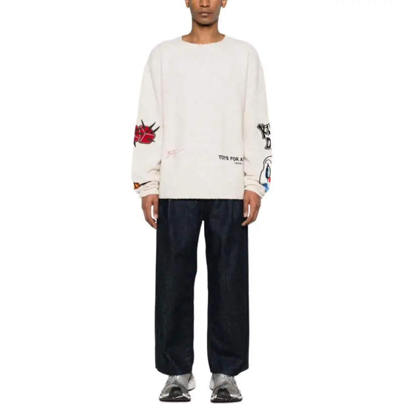 GCDS Patch Bouclé Jumper-1