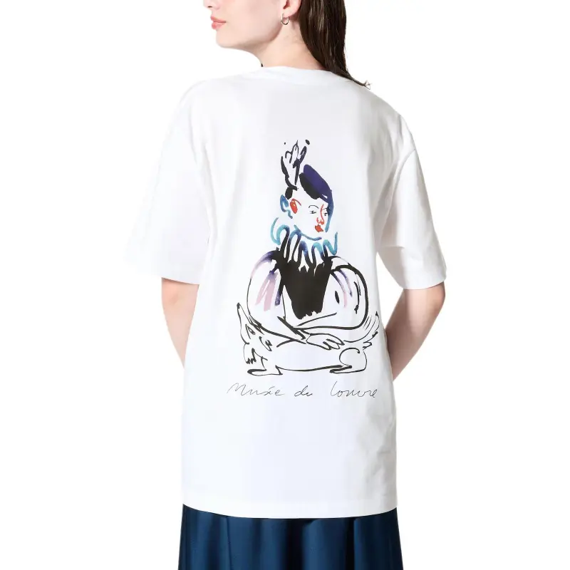 UNIQLO Louvre X Camille Henrot Collaboration T-Shirts Unisex White-2