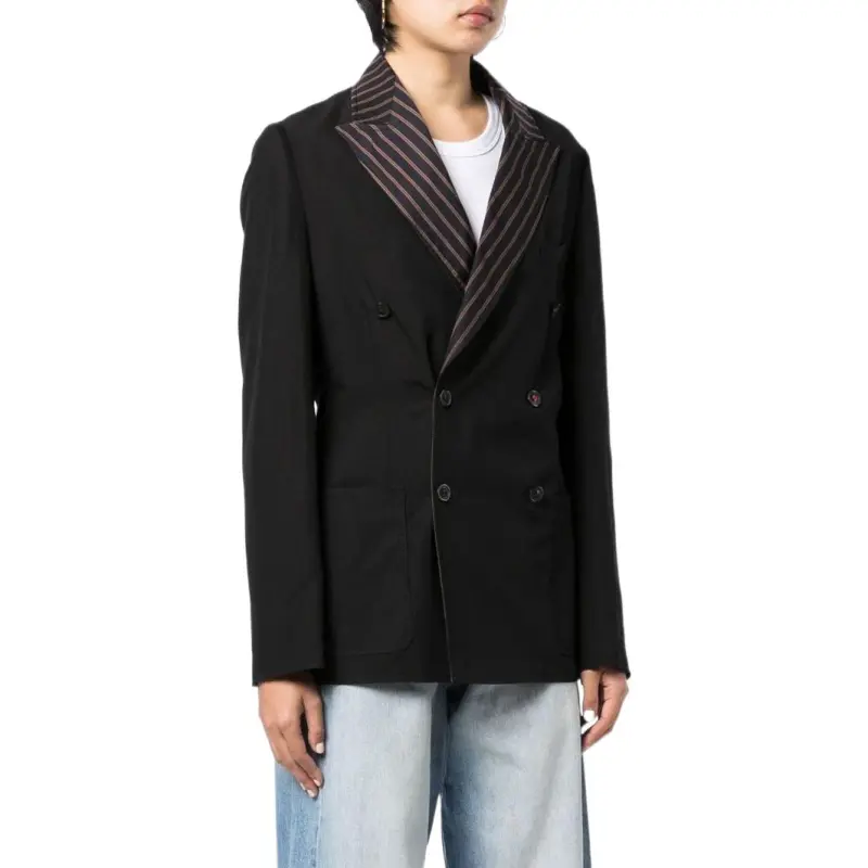 Maison Margiela Striped Single breasted Blazer-2