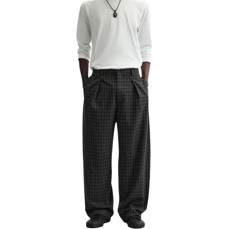 ZARA Casual Pants Men Black-3