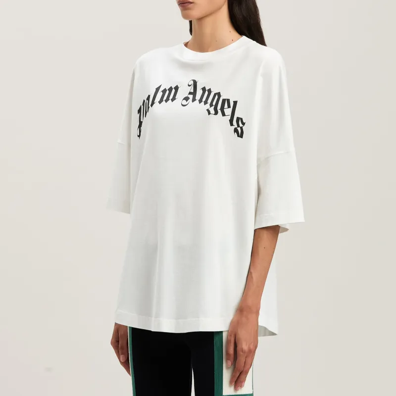 PALM ANGELS Logo print T shirt-2