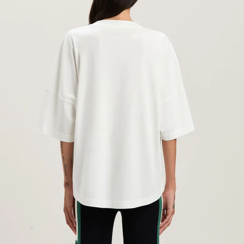 PALM ANGELS Logo print T shirt-3