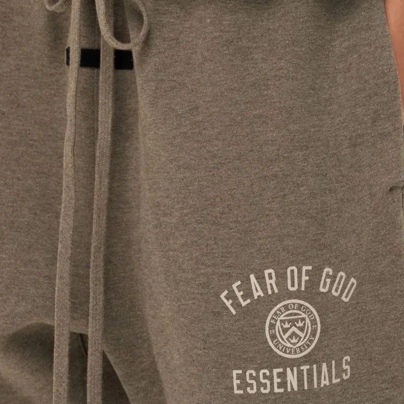 Fear Of God Essentials Logo embroidered 'Heather ' Track Pants-3