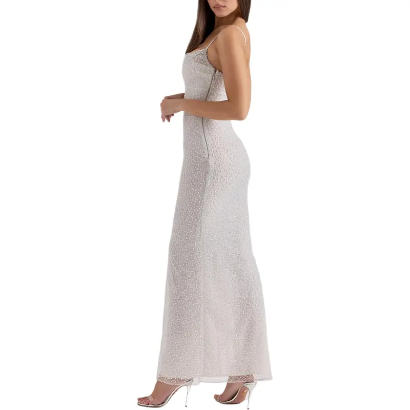 HOUSE OF CB Calla Slip Dresses Women's Silver/Silver-2
