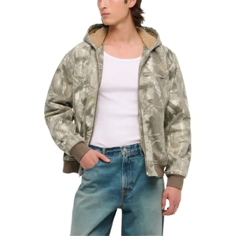 Abercrombie＆Fitch Jackets Men Green-2