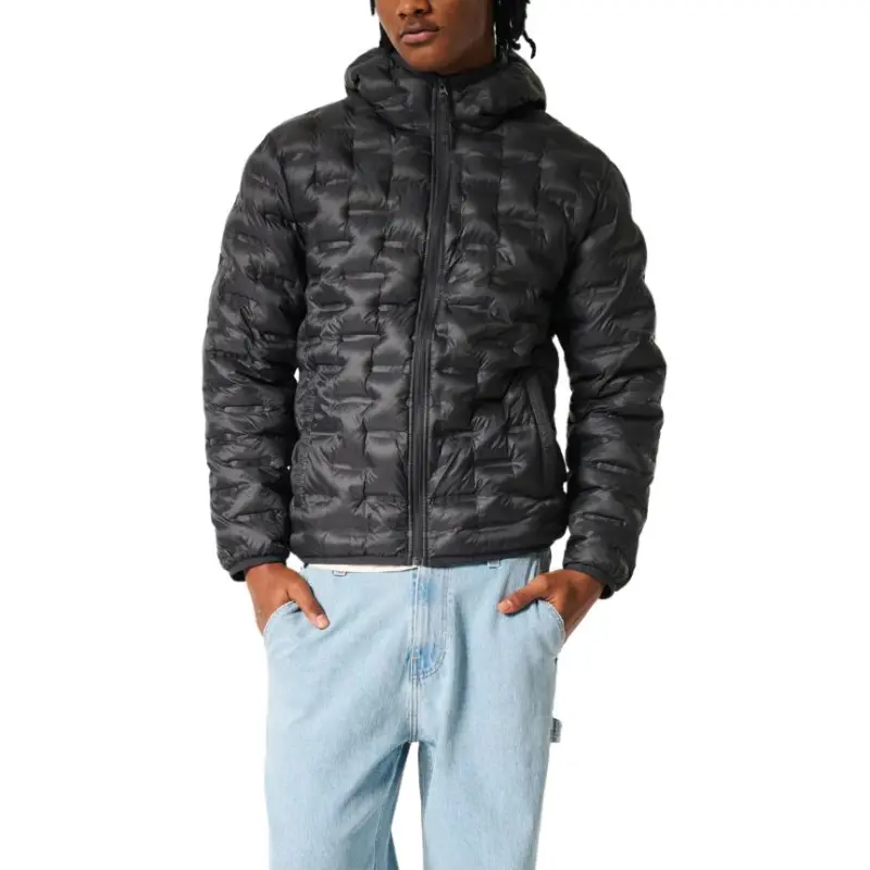Hollister Puffer Jacket Men's Black-1