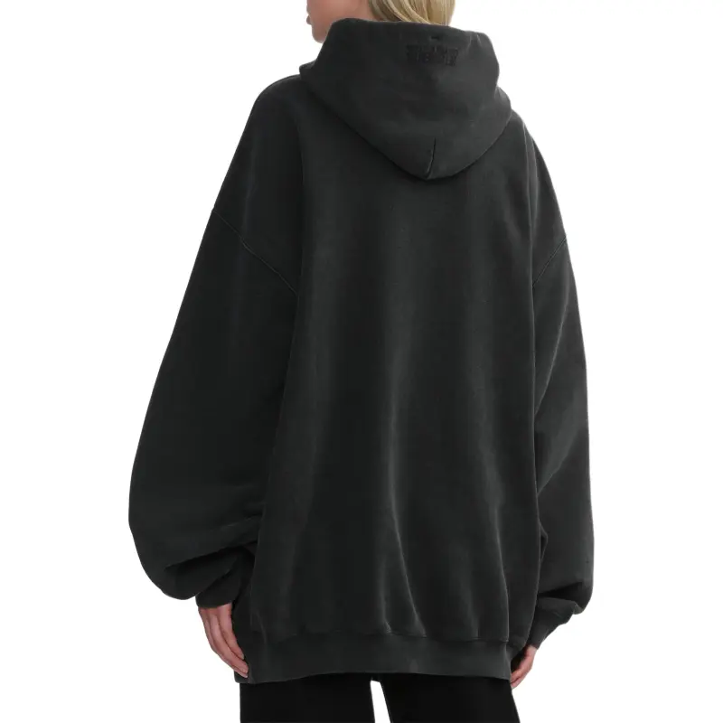 Vetements Paris Xxxl Hoodie 'Washed Black'-4