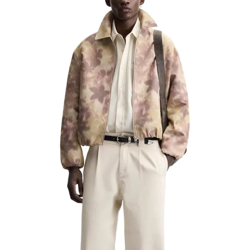 ZARA Jackets Men Peach-3