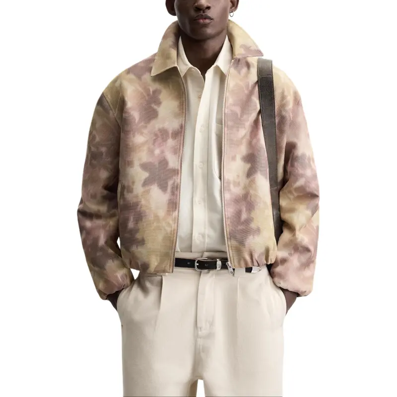 ZARA Jackets Men Peach-2