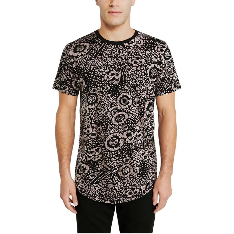 Abercrombie＆Fitch T-Shirt Men's Black Floral-1