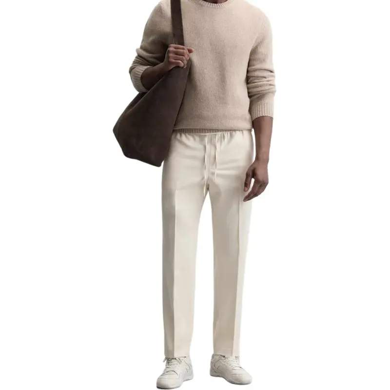 ZARA Casual Pants Men's Raw White-2