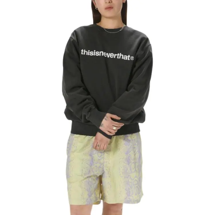 Thisisneverthat SS25 SS25 Sweatshirt Unisex Charcoal Gray-2
