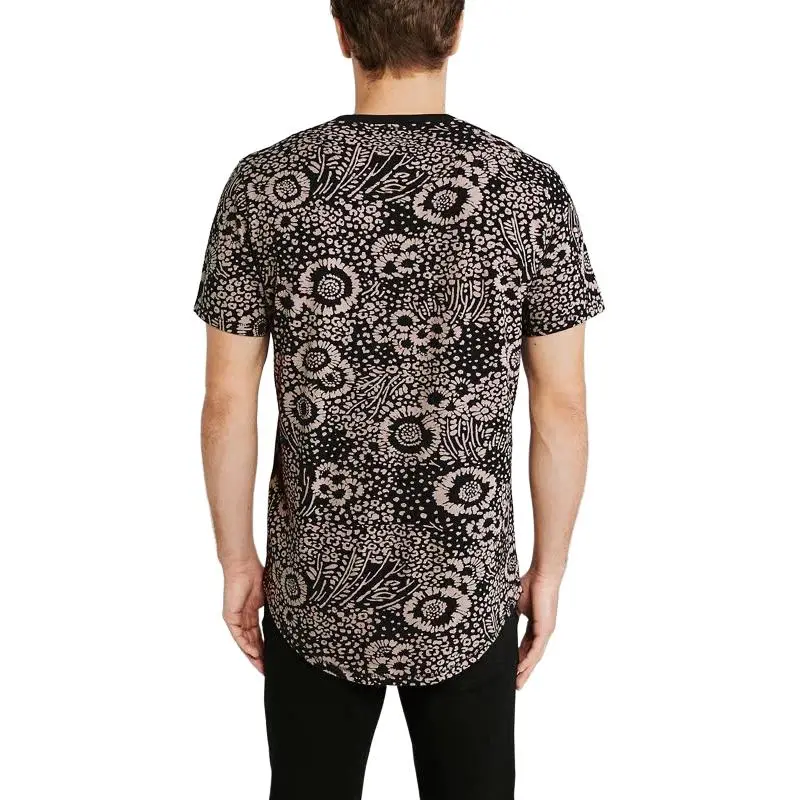 Abercrombie＆Fitch T-Shirt Men's Black Floral-3