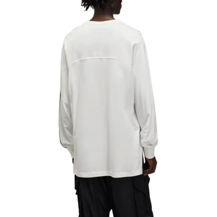 Y 3 3 Striped Long Sleeved T Shirt-4