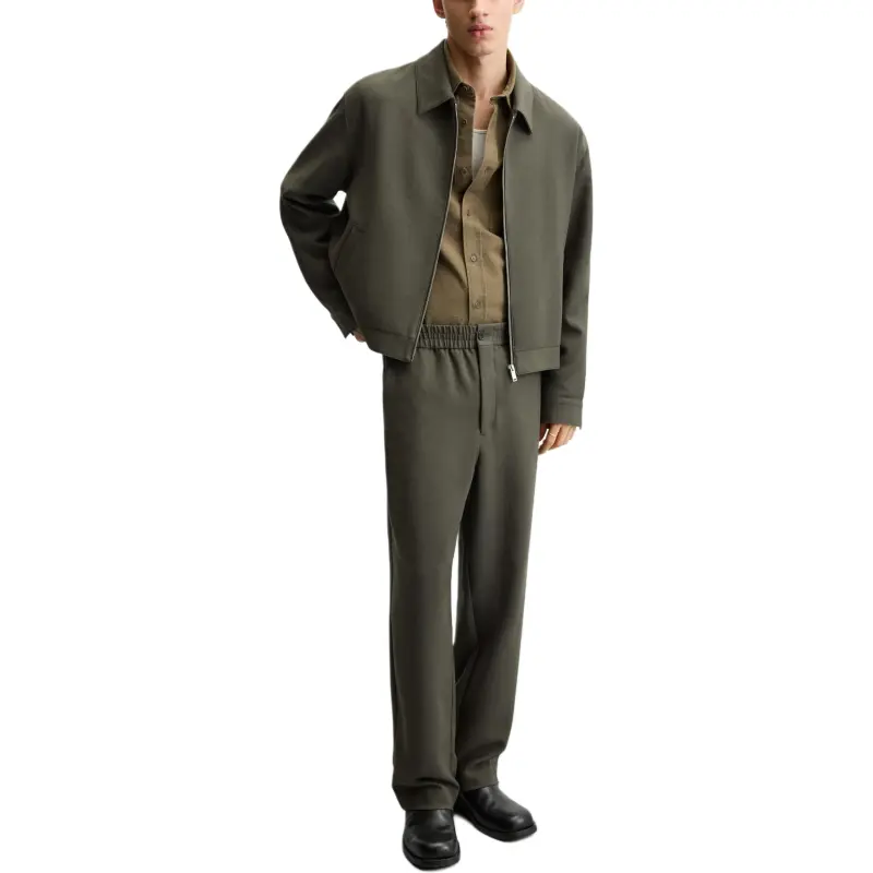 ZARA Casual Pants Men Khaki-2