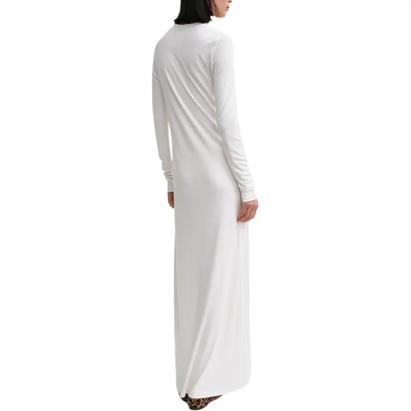 TOTEME FW24 Long-Sleeved Dresses Women's Egg Cream White-2