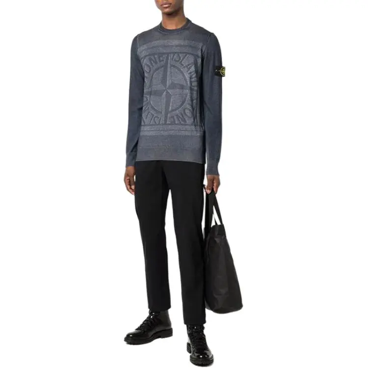 STONE ISLAND Sweaters Men Blue-3