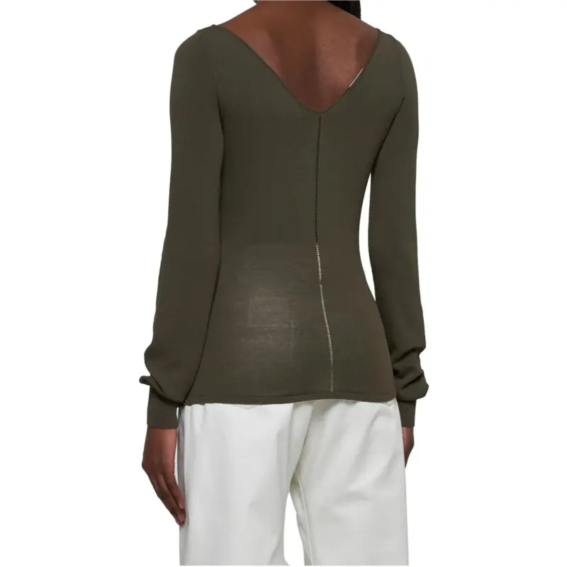 Lemaire V Neck Long Sleeve Top-2