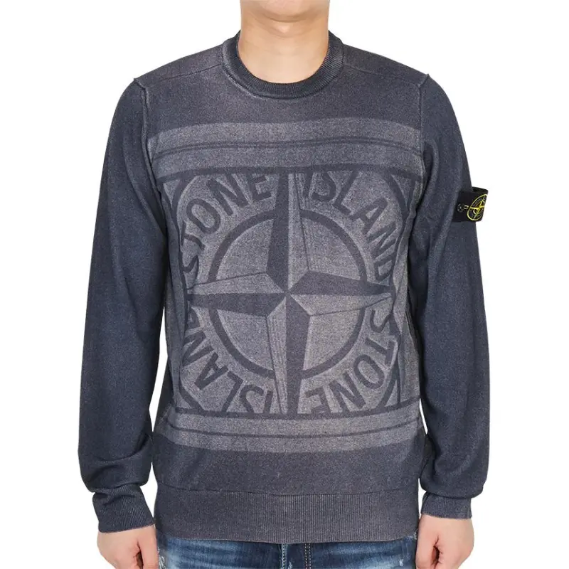 STONE ISLAND Sweaters Men Blue-1