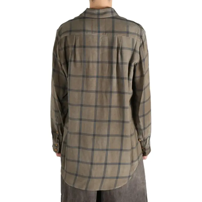 UMA WANG Check pattern Shirt-3