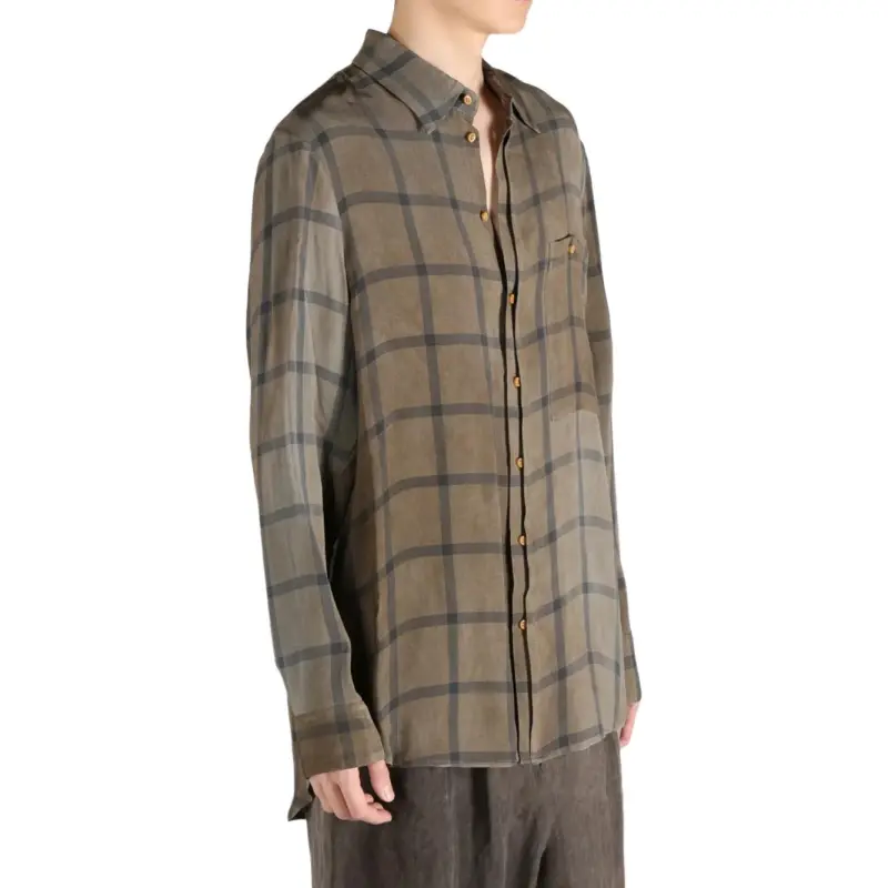 UMA WANG Check pattern Shirt-2