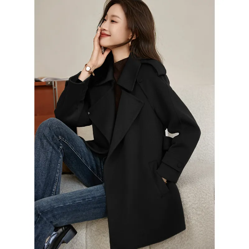 Mo Han Yi Mei Coats Women's Black-2