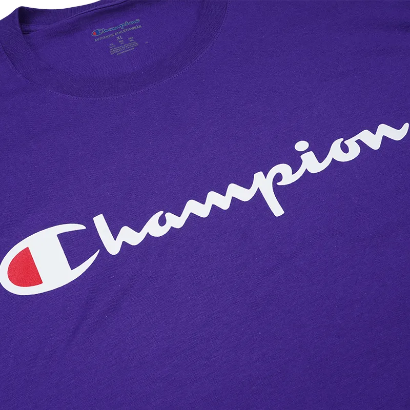 Champion T Shirt US Version Unisex Purple-2