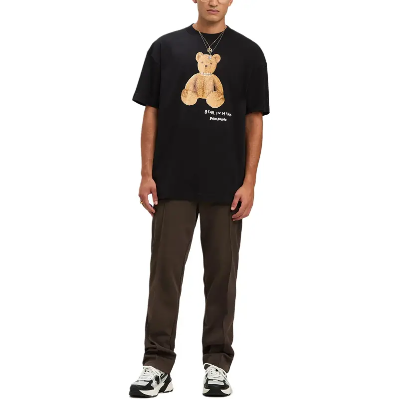 PALM ANGELS Bear In Mind T Shirt-3