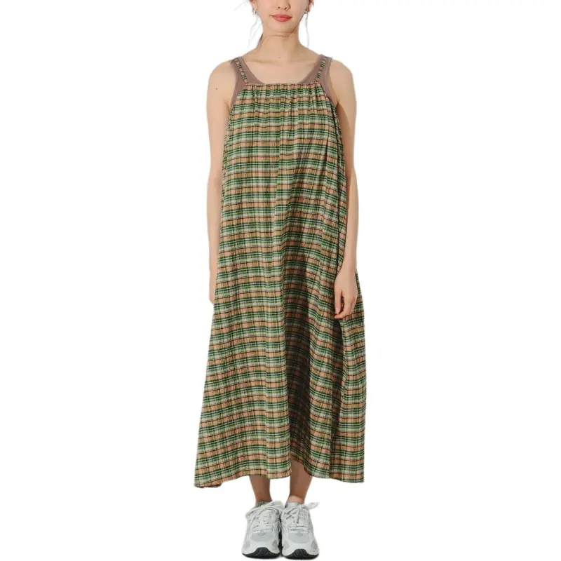 Beams Slip Dresses Women's Orange-2