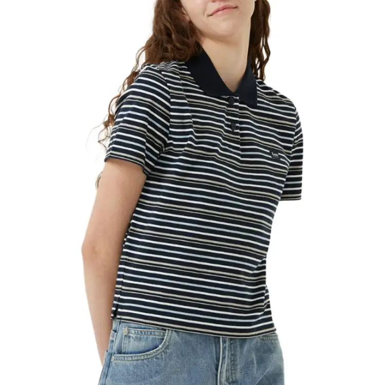 Lee Polo Shirt Women's Marine Blue-4