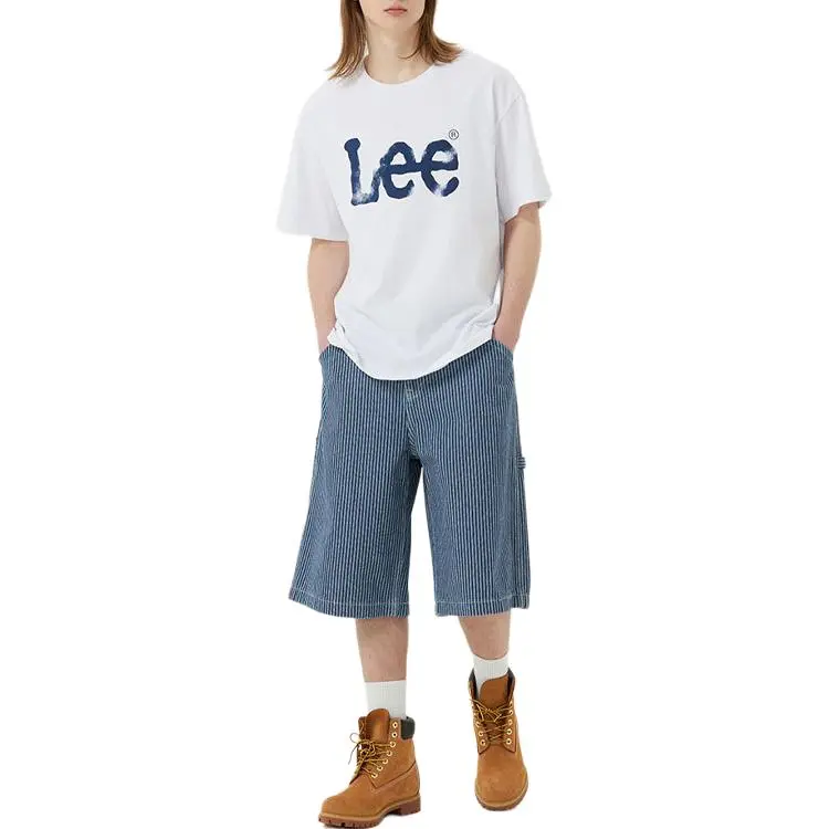 Lee Denim Shorts Unisex Light Blue-4