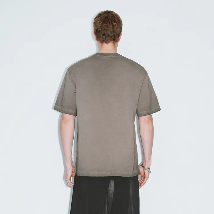 URBAN REVIVO T Shirts Men Cool Gray-2