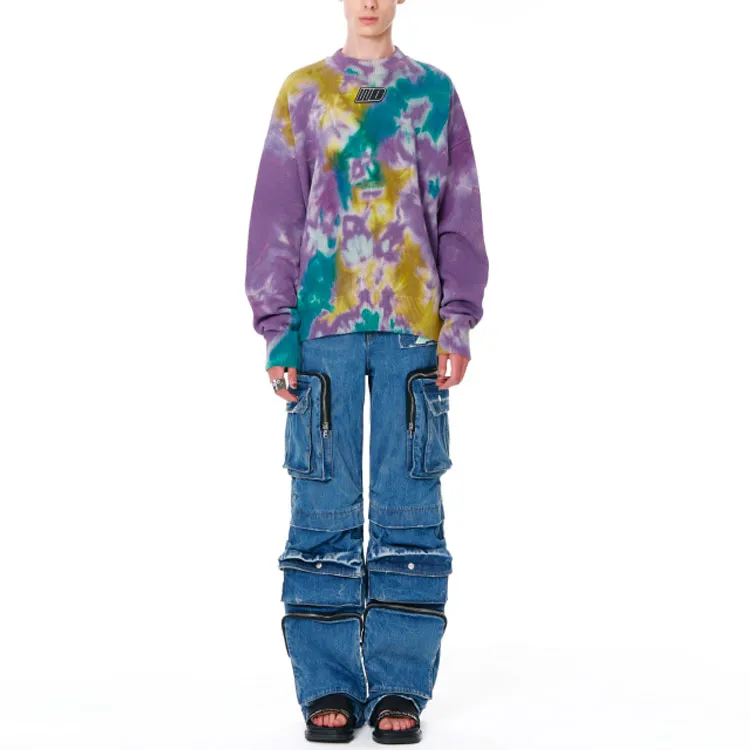 WE11DONE SS22 Sweater Unisex Purple-2