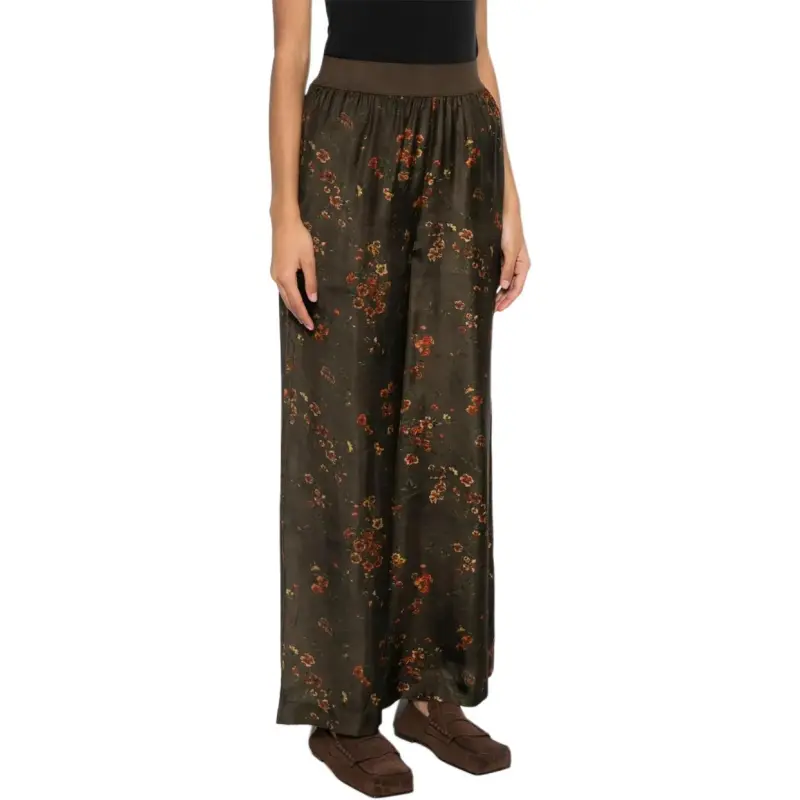 UMA WANG Floral print Trousers-2