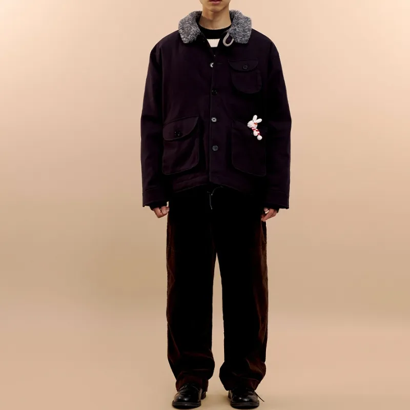 Mmlg FW24 Casual Pants Unisex Brown-3