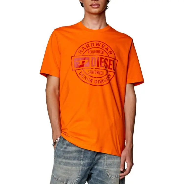 DIESEL T Shirts Men Orange-1