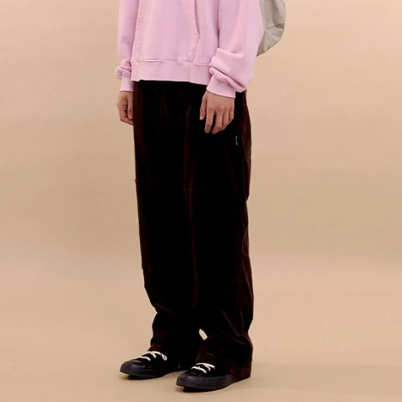 Mmlg FW24 Casual Pants Unisex Brown-2