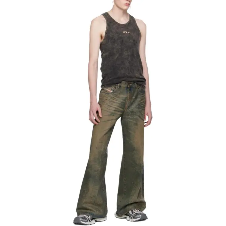 DIESEL Tank Tops Unisex Black-2