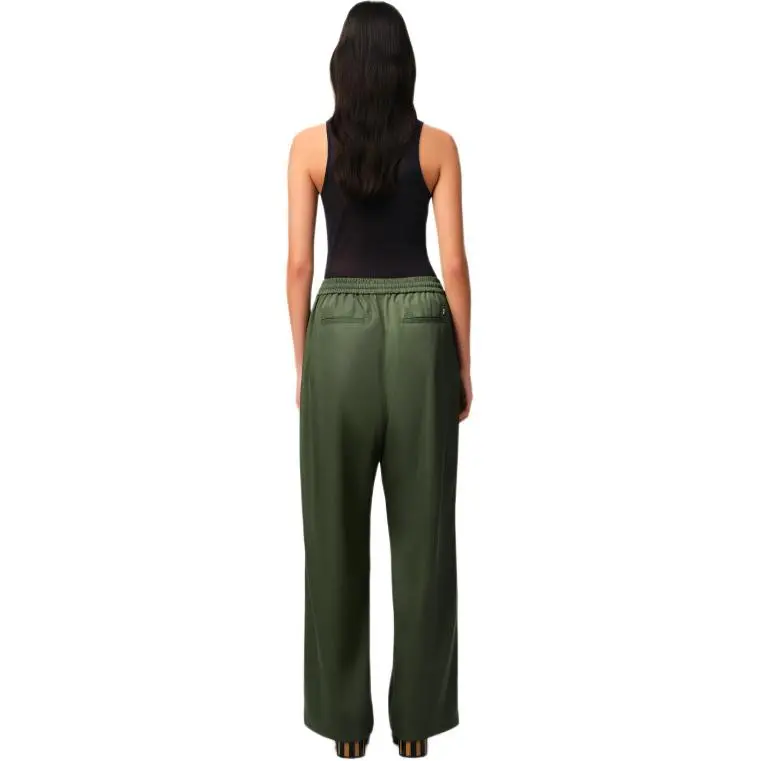 AMIPARIS FW24 Nylon Capsule Collection Casual Pants Unisex Olive Green-3