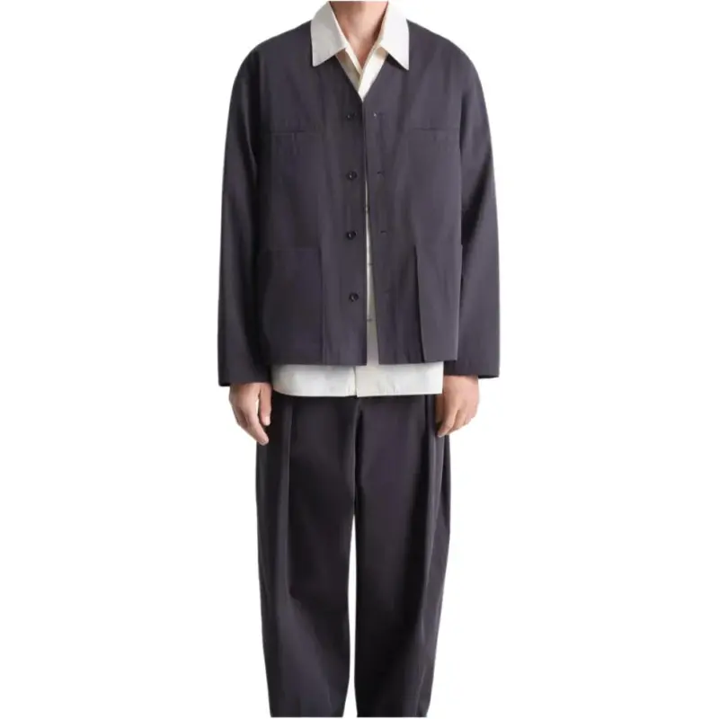 Lemaire Collarless Overshirt-3