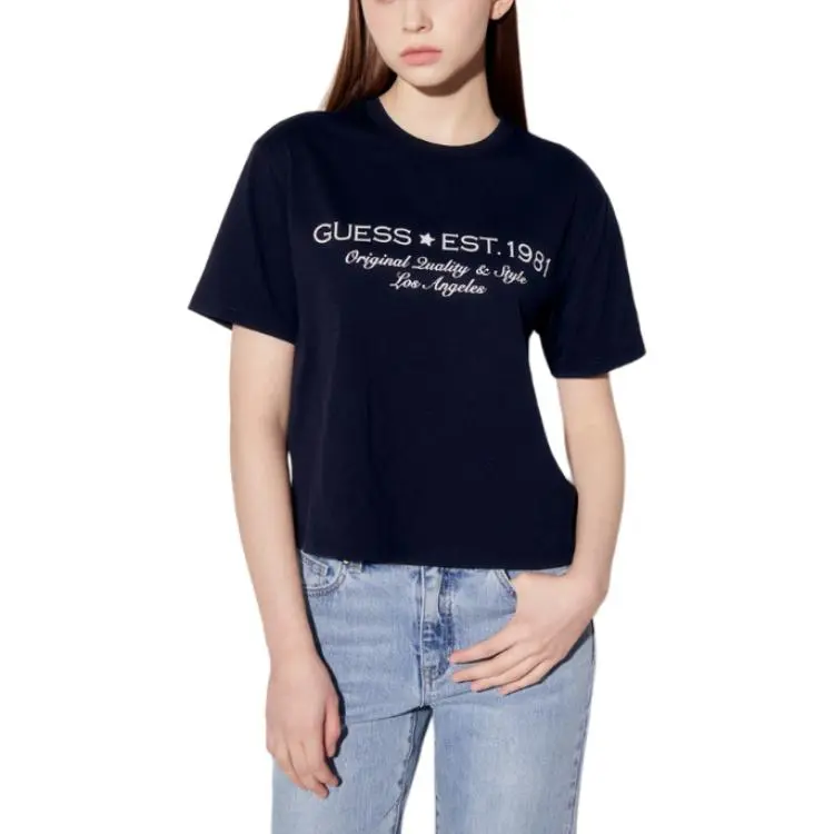GUESS T Shirt Unisex Dark Marine Blue-2