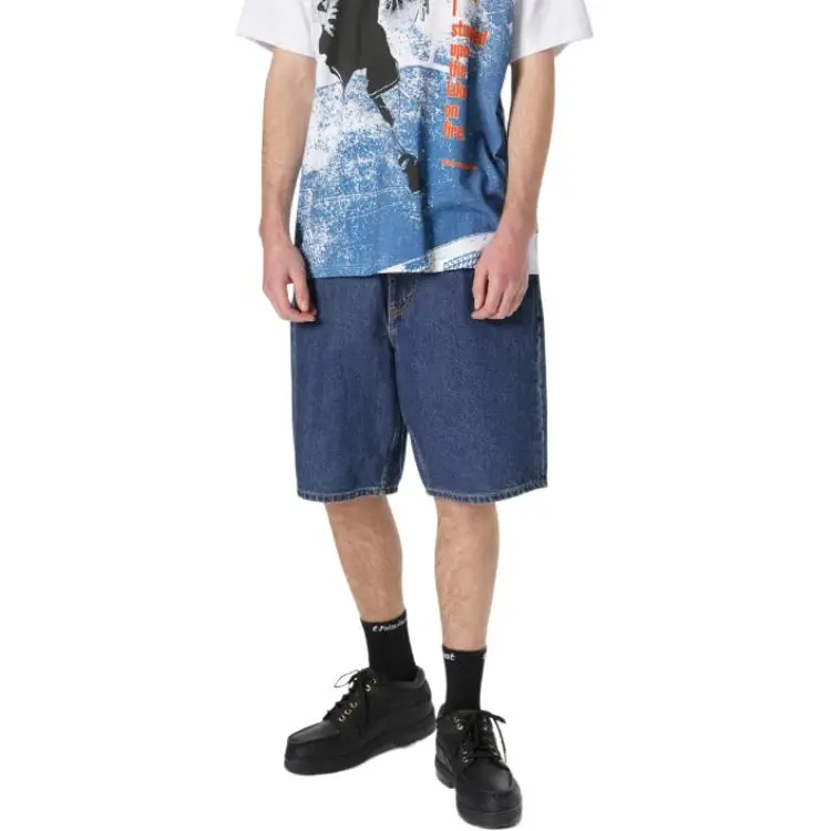 Thisisneverthat SS25 Denim Shorts Unisex Blue-2