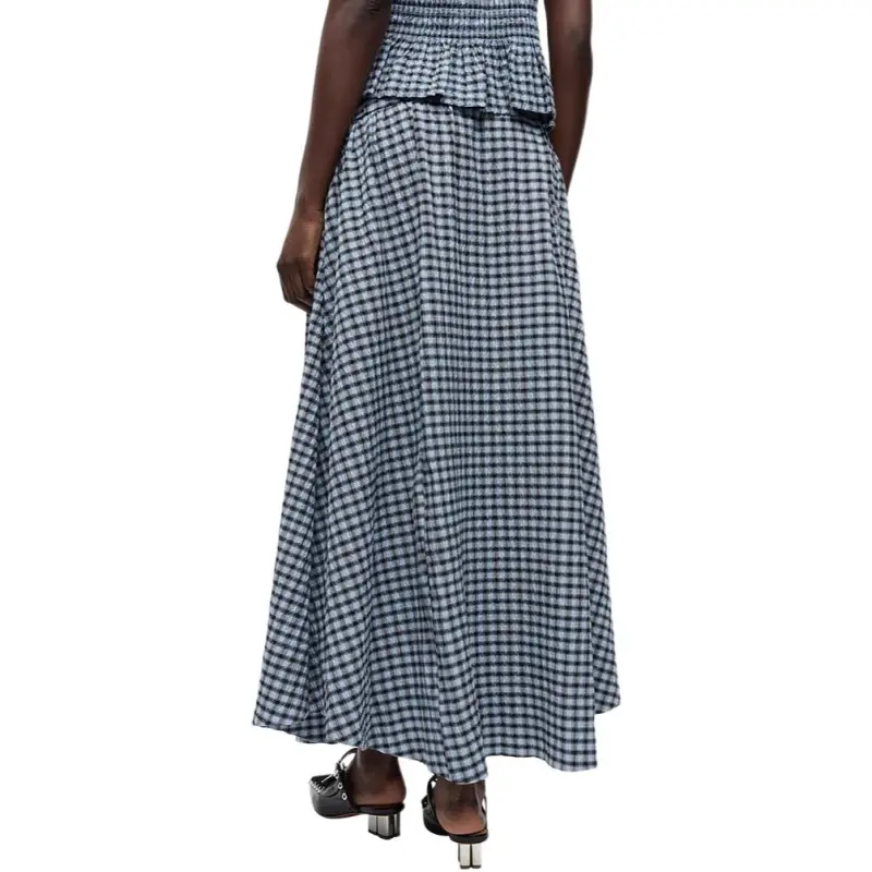 GANNI Checkered Skirt-4