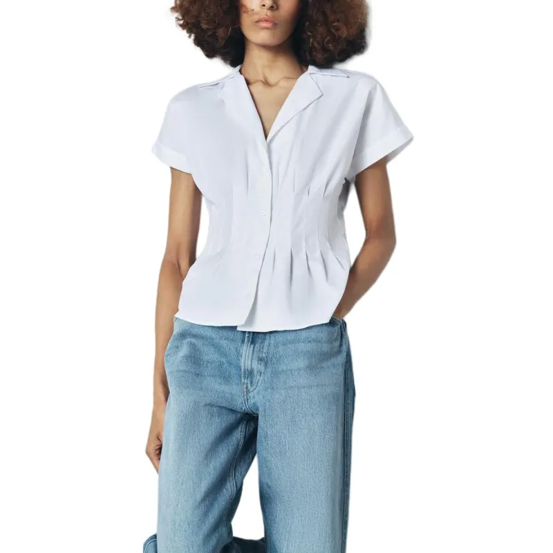 ZARA ZW Series Shirt Women's White-3