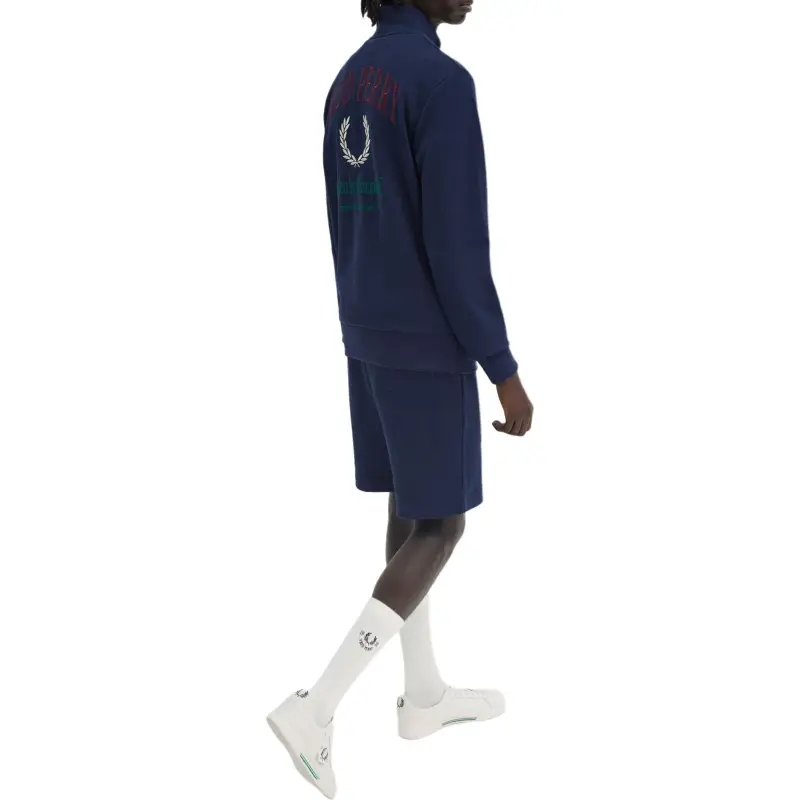 FRED PERRY Sweatshirt Men's Tennis Blue-4