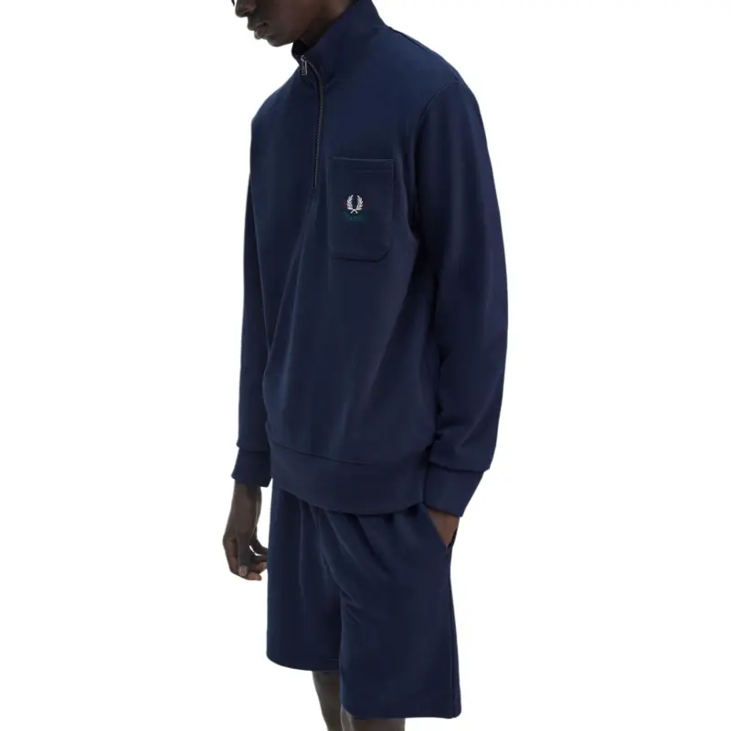 FRED PERRY Sweatshirt Men's Tennis Blue-3
