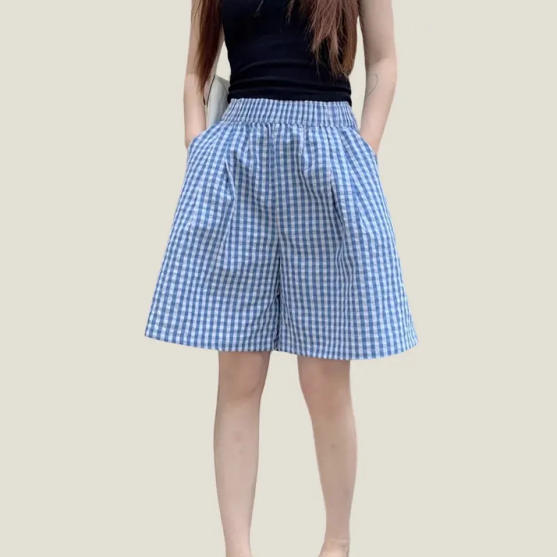 Ya Sheep People Casual Shorts Women's Dark Blue-3