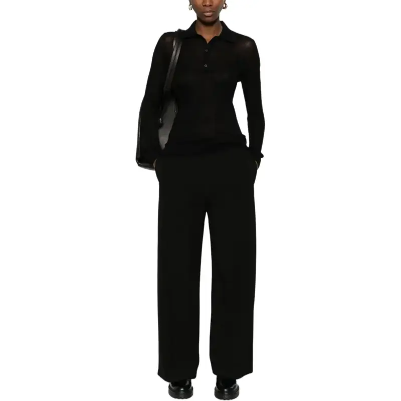 Moncler Fine ribbed Polo Top-3