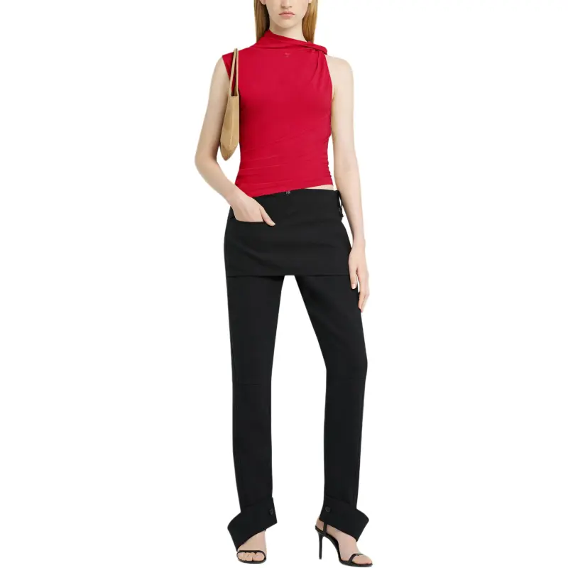 Courrèges Asymmetric Jersey Top-2