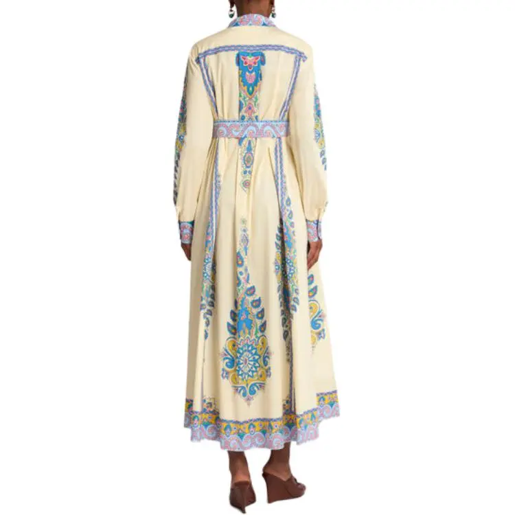 ETRO Paisley Printed A Line Midi Shirt Dress-2